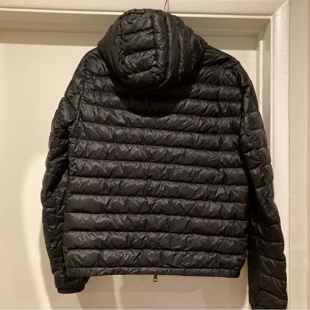 Moncler Douret Short Down Jacket Black Goose Down Puffer Authentic Hooded - Picture 7 of 15